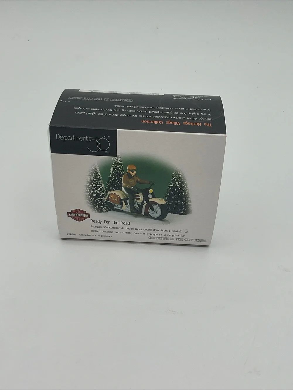 Department 56 'Ready For The Road' Harley-Davidson Motorcycle Figurine Box